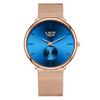 LIGE Ultra Dünne Netz-Quarzuhren Für Damen Einfach Elegant Wasserdicht Damen Uhr Mode Sport Damen Armbanduhr Reloj