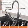 Cobbe 5MM Thick SUS304 Gunmetal Gray Single Kitchen Sink with Faucet