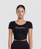 FREEDOM Modal U-Neck Crop Short Sleeve (Black)