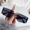 Unisex Frameless Curved Sunglasses With Uv400 Protection For Travel And Outdoor Activities