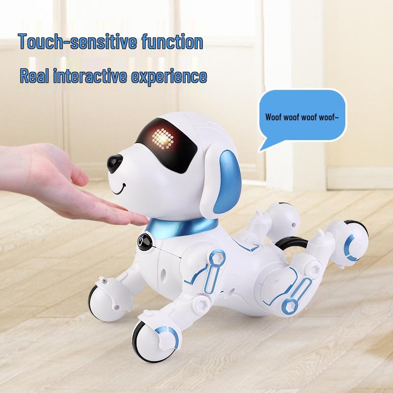 Interactive AI Remote Control Dog Toy: Woofing, Singing, Dancing, Educational Pet for Kids