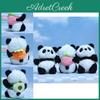 Adorable Cute Panda Plush Keychain Charms Soft Stuffed Animal Toy For Bags
