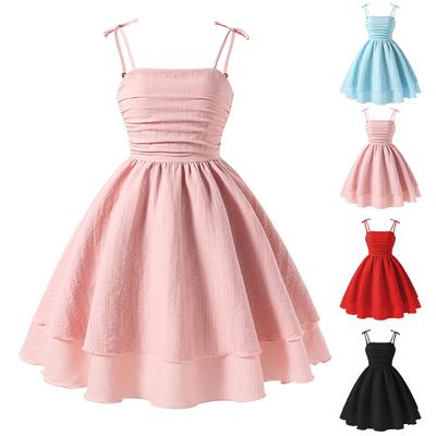Children's Wear In Summer Cuhk Child Bow Sling Princess Fashion Dress