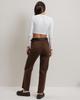 Straight Jeans with Belt Rimas 102105 38 Brown