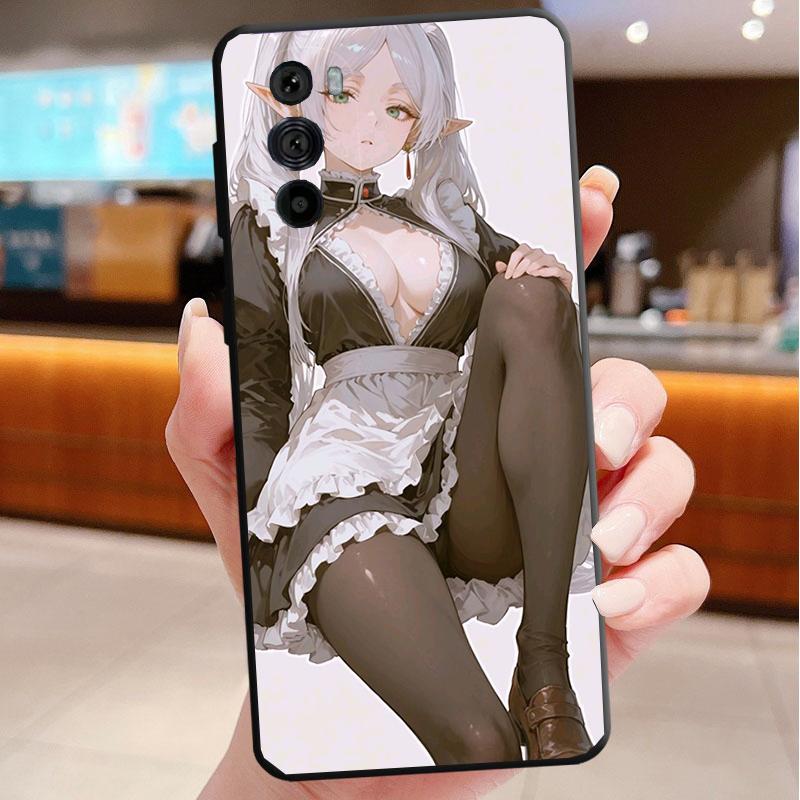 Phone Case For Motorola Edge 50 40 Pro 60 50 40 30 Ultra Neo Fusion Moto G Play G Stylus G Power G Anime Girl