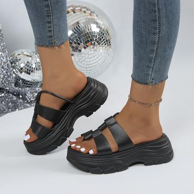 Women Platform Slippers High Heels Wedges Sandals Summer Shoes 2024 New Women Shoes Thick Slides Sexy Pumps Flip Flops Shoes