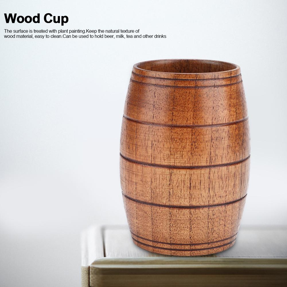 Haushalt Natur Klassisches Holz Wasserbecher Bier Kaffee Milch Tee Tasse