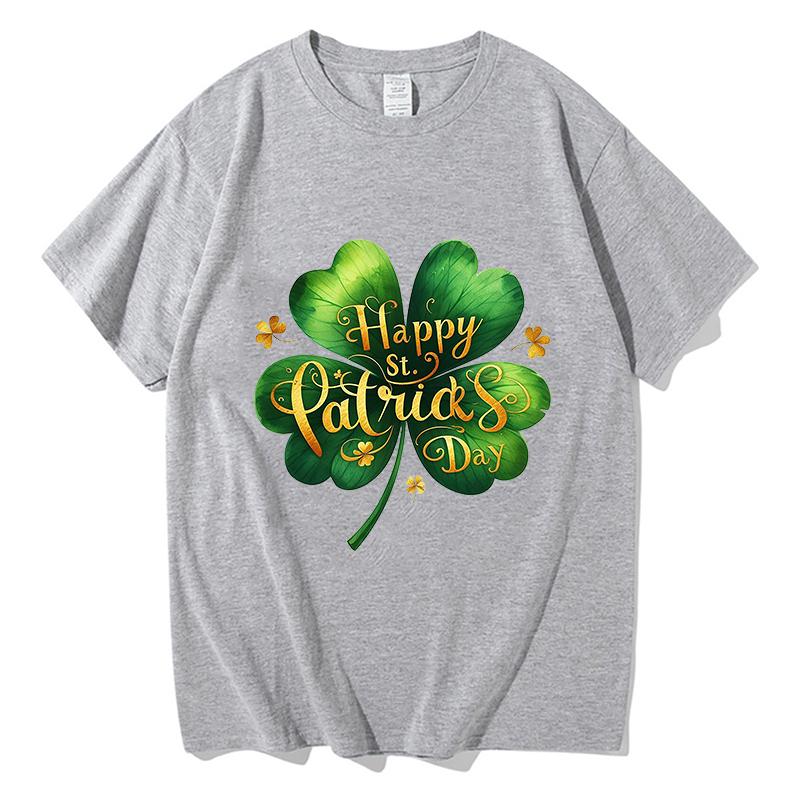 St Patricks Day Graphic Print Tshirts Unisex Women Summer Cotton Clothing Casual Fashion Round Neck Short Sleeved Tee Streetwear
