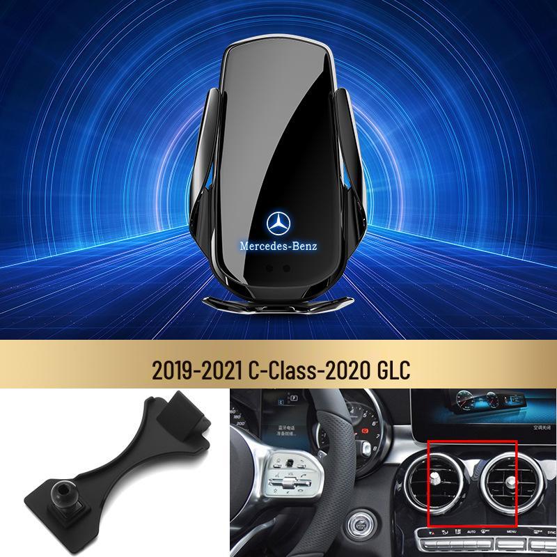 Bezdrátový držák telefonu s rychlým nabíjením Mercedes-Benz pro třídu C/třídu R/třídu S/třídu E/GLK/třídu B