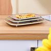 Imitation Bamboo Weaving  Pot Vegetable Plate Barbecue Plate Serving Plate Restaurant