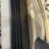 [Pre-Owned] Saddle Classic Monogram Removable Metal Chain Oblique Embroidery Fabric Saddle Bag - Excellent #4YIOJ8