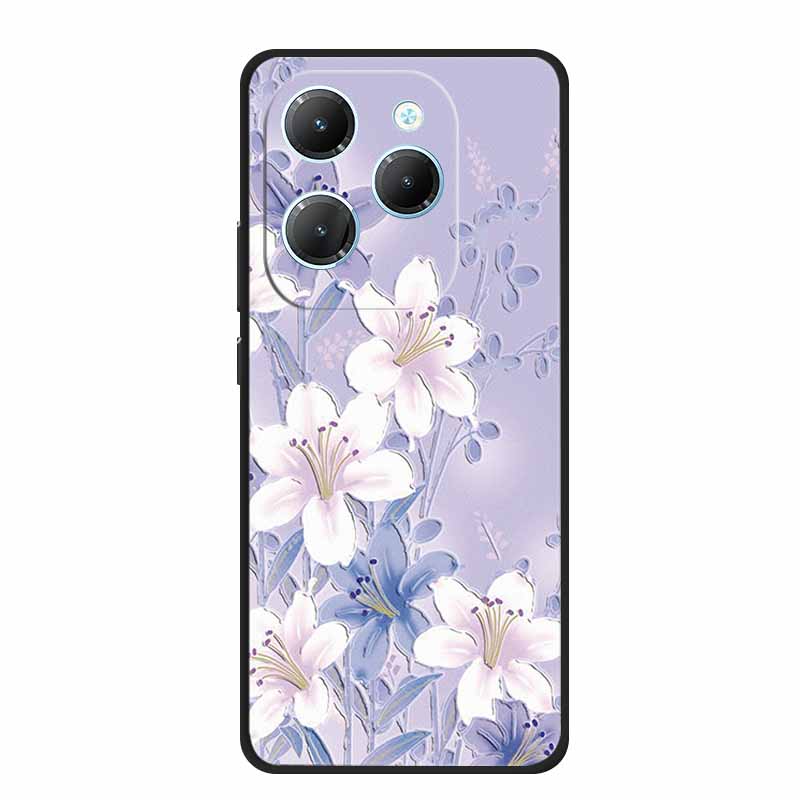 For Infinix Note 40X 5G Case 3D Relief Emboss Black Silicone Soft Back Cover Case For Infinix Smart 8 Plus Hot 40 Pro 40i Case