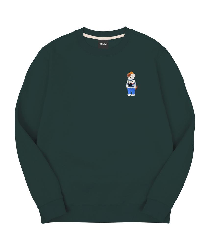 OKSTAR Mini-Me Photographer Brodog Embroidered Double-Sided Sweatshirt (Type B)