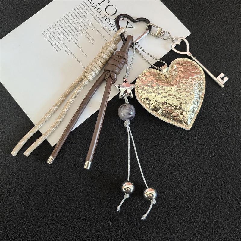 Yogodlns Heart Shape Candy Color Mini Backpack Hanging Handbag Pendant Bag Pendant Bags Accessories