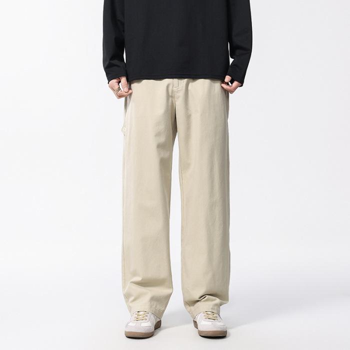 Spring and summer new men's casual Lyocell ice-feeling ice silk men's thin casual pants men's loose casual pants