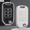 Tpu Car Folding Flip Key Case Cover Shell For Honda Civic Hrv Crv Xrv Cr-V Crider Odyssey Pilot Fit Accord Protector Accessories