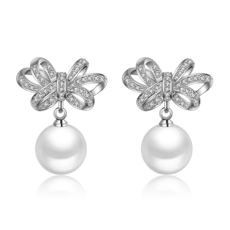 New 925 Sterling Silver Moissanite Earrings for Women Exquisite Girlfriend Wedding Engagement Jewelry Fashion Party Gifts