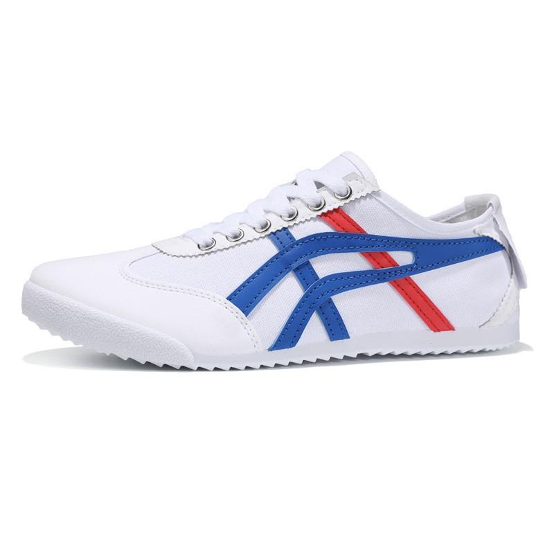 Low-top Lace-up Flat Baseplate Shoes Couple Forrest Gump Shoes Men's and Women's Canvas Shoes Large Size Men's Shoes Women's Shoes