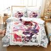 3D Anime Ayakashi Triangle Bedding Set Printed Bed Set With Pillowcase Bed Duvet Cover Soft Single Double Queen Super King Size