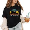 BlackCatShirtFunnyEwPeopleCatLoversTShirt Classic-Premium-Heavyweight Crewneck T-Shirt, Sweatshirt Hoodie Tanktop for Women Black