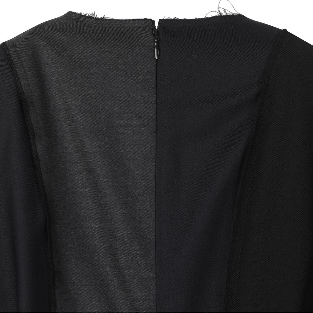 Recorde Puzzle Asymmetry Round Neck Dress_Rqdas24543Bkx