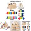 Childrens Wooden Educational Sorting Kit With Shape And Color Classification For Early Development