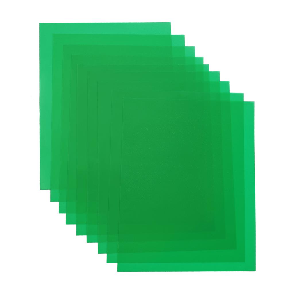 9PCS 30 * 20cm Photography Light Color Filters Set Transparent Light Gel Sheet for Studio Photography Portrait Video Shooting