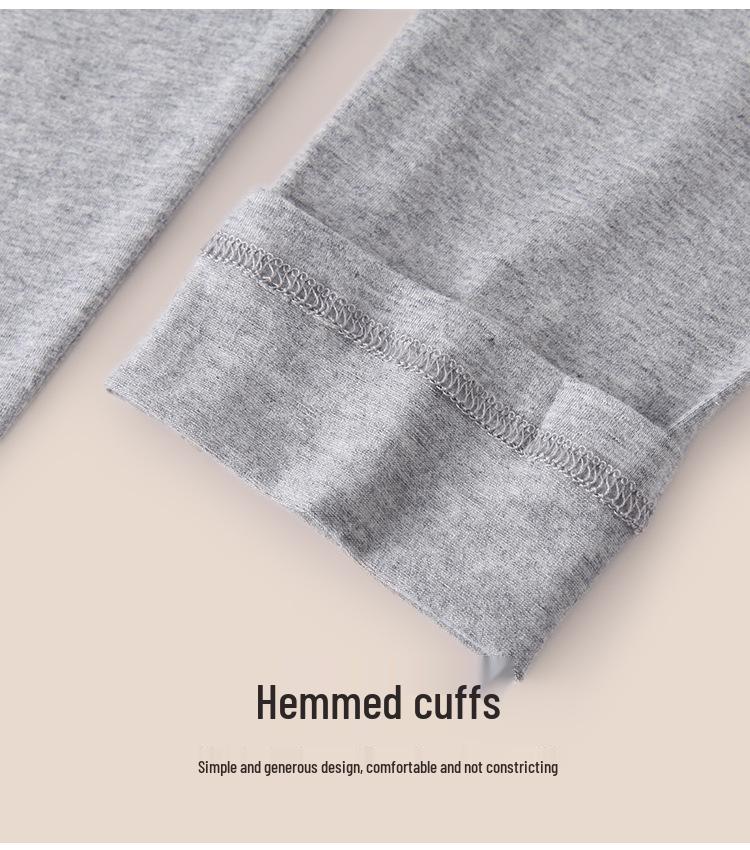 Men's Autumn/Winter Thin Lycra Cotton Base Layer Set: Warm Underwear & Knitwear Pants