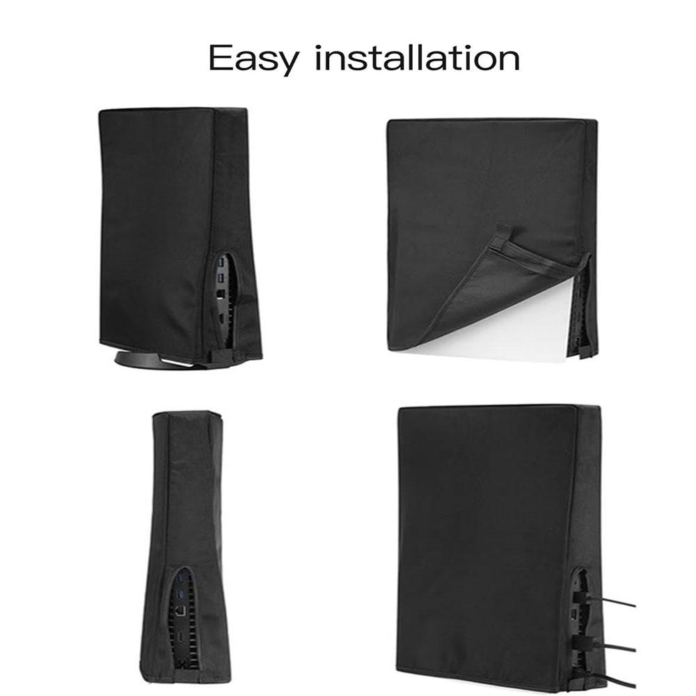 1× Black Waterproof Dust Cover Protective Case Shell for PS5 Console Accessories