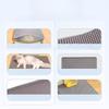 Pet litter pad with double-layer filtration and anti stripping feature washable and sand controlled detachable Velcro litter pad