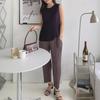 New Arrivals Open Run Women Pleated Detail Baggy 9 Length Pants
