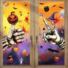 Halloween Decoration Blood Handprint Pumpkin Stickers Halloween Shopping Mall Window Scene Decoration Ghost Hand Spider Stickers