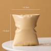 Elegant French Cream Ceramic Vase for Flowers, Light Luxury Home Decor Ornament