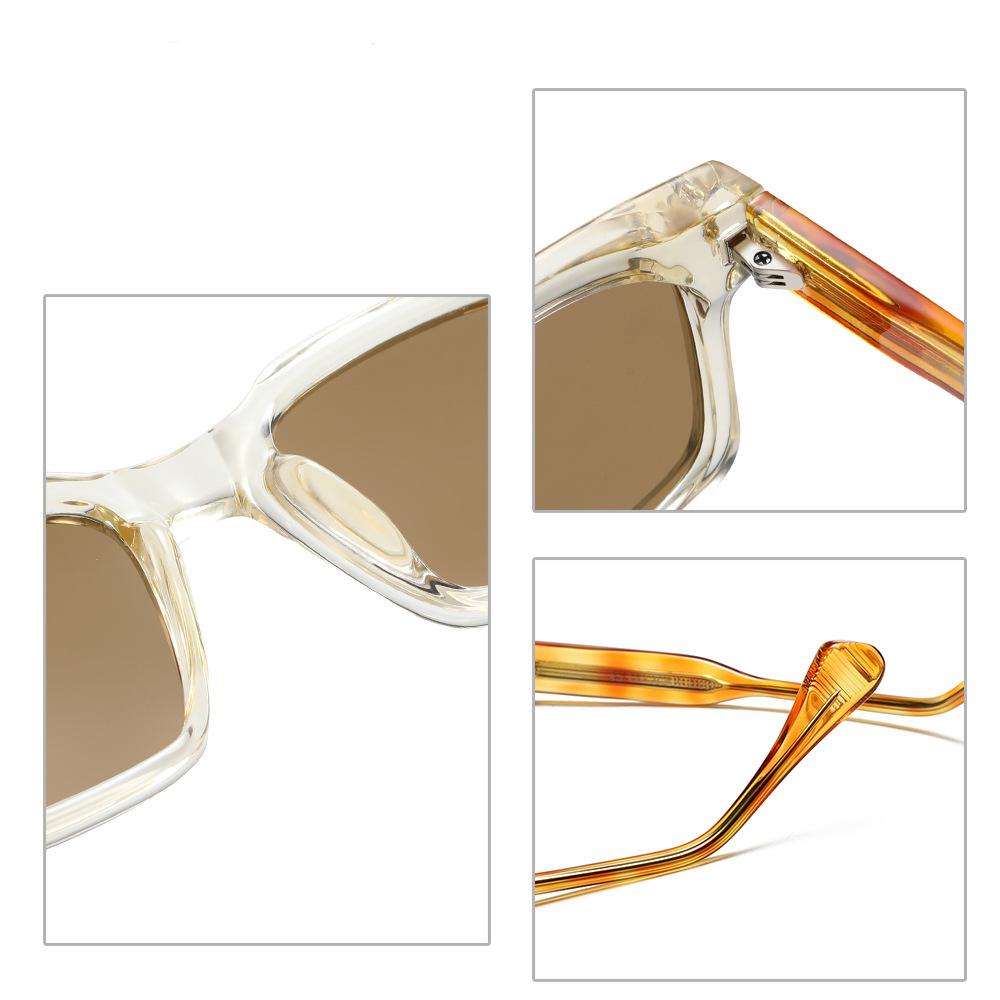 22018 Retro Rivets Square Women Luxury Sunglasses Fashion Brand Designer Leopard Shades UV400 Men Sun Glasses