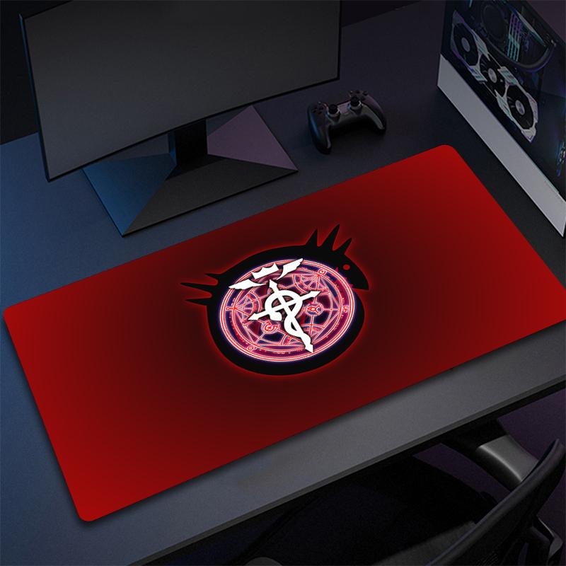 Xxl Large Anime Fullmetal Alchemist Mouse Pad 90x40 Speed Computer HD Desk Mat Cute Gaming Keyboard Mousepad Pc Gamer Complete