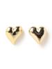 Ray Beams Whip Heart Earrings for Women, Gold Free