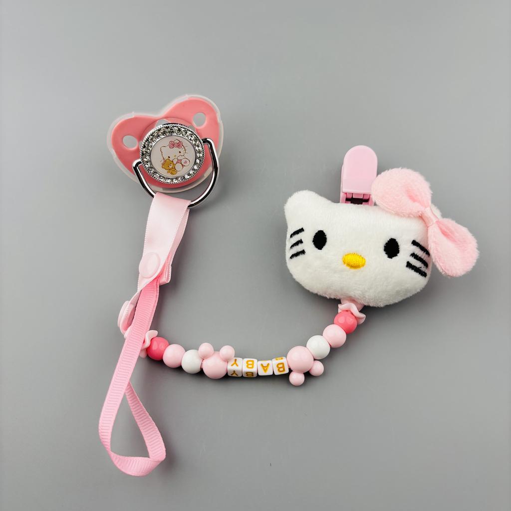 Baby pacifiers come with personalized pacifier clips and dust covers baby lace hats and cat shoes baby showers and birthday