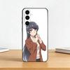 Anime Mai S-Sakurajima Phone Case Black Silicone Soft For Samsung Galaxy A73,A72,A71,A70,A53,A52,A51