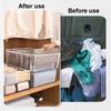 Home Storage Foldable Organizer Drawer Closet Organizers Divider Boxes For Underwear Bra Scarves Socks Underpants Jeans Storage Box with Compartments