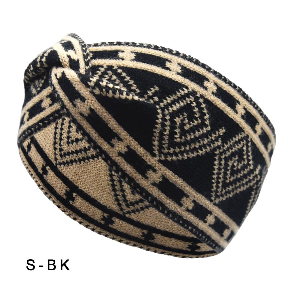 Autumn and Winter Keepwarm Knitted Twist Headband Workout Running Sport Elastic Hair Bands for Women's Turban Hair Wrap