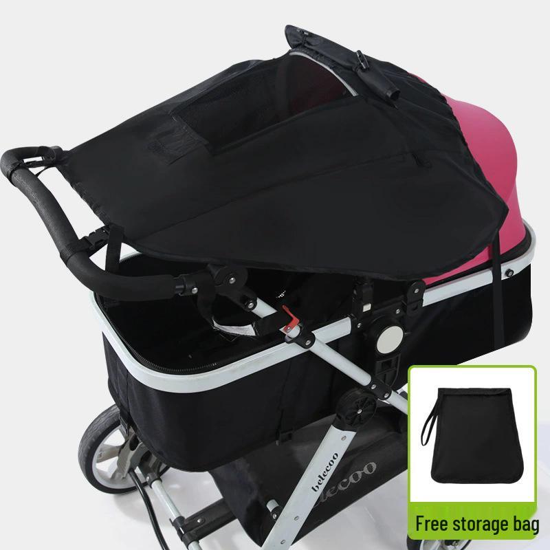 Universal Two-Way Baby Stroller Sunshade with UV Protection and Heat Insulation