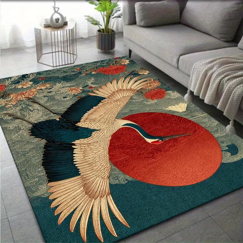 

Japan Samurai Carpet Living Room Non-Slip Carpet Dormitory Room Home Decor Carpet Wooden Floor Protection Mat 40x60cm