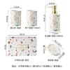 Bathroom Accessories Nordic Light Luxury Terrazzo Pattern Ceramic Lotion Bottle Algae Mud Pad Mouthwash Cup Bathroom Decoration
