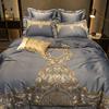 4/6pcs Duvet Cover 100% Egyptian Cotton Luxury Embroidery Housse De Couette for Bedroom Pure Cotton Bed Cover King