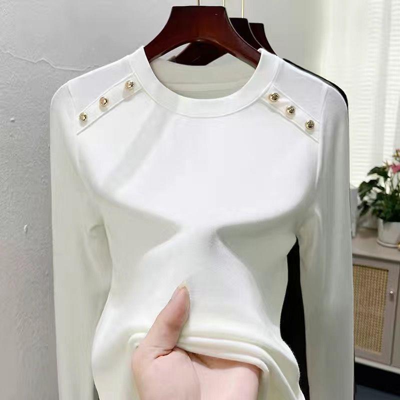 Women's Plush High-Neck Base Layer Top - Thickened, Warm, Stylish Innerwear for Autumn/Winter