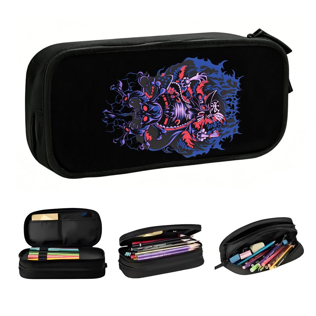 Brook One Piece Manga Kawaii Pencil Cases Boys Girls Large Capacity Anime Pencil Box Student School