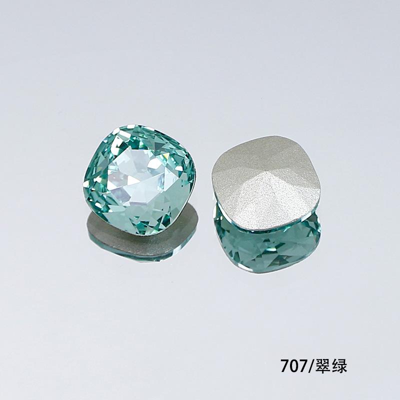 10Pcs Crystal K9 Glass Drill Tip Bottom Drill Fat Square Special-Shaped Nail Drill Clothing Accessories