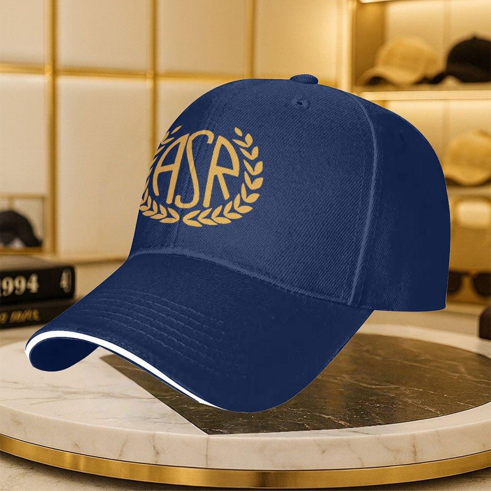 Asr Brand Logo Printed Solid Color Minimalist Baseball Cap Unisex Outdoor Travel Party Hat