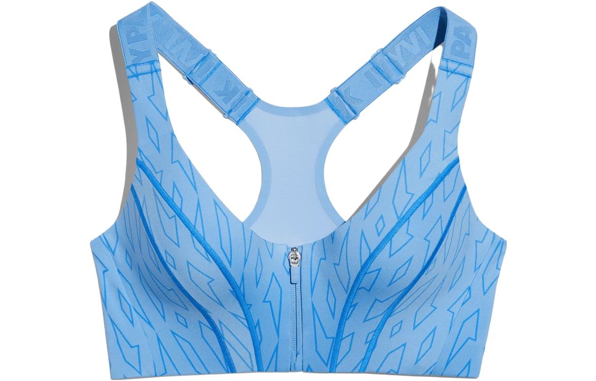 Adidas Ivy Park Medium Support Monogram Cutout Bra Light Blue HB8405 XL(A-C)
