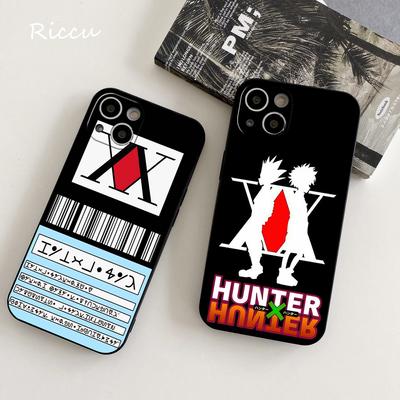 POUR IPhone Hxh Hunterxhunter Licence Étui de Téléphone POUR IPhone 14 11 12 Pro 8 7Plus X 14 Pro MAX 12 XR XS 13 Coques pêche Silicone